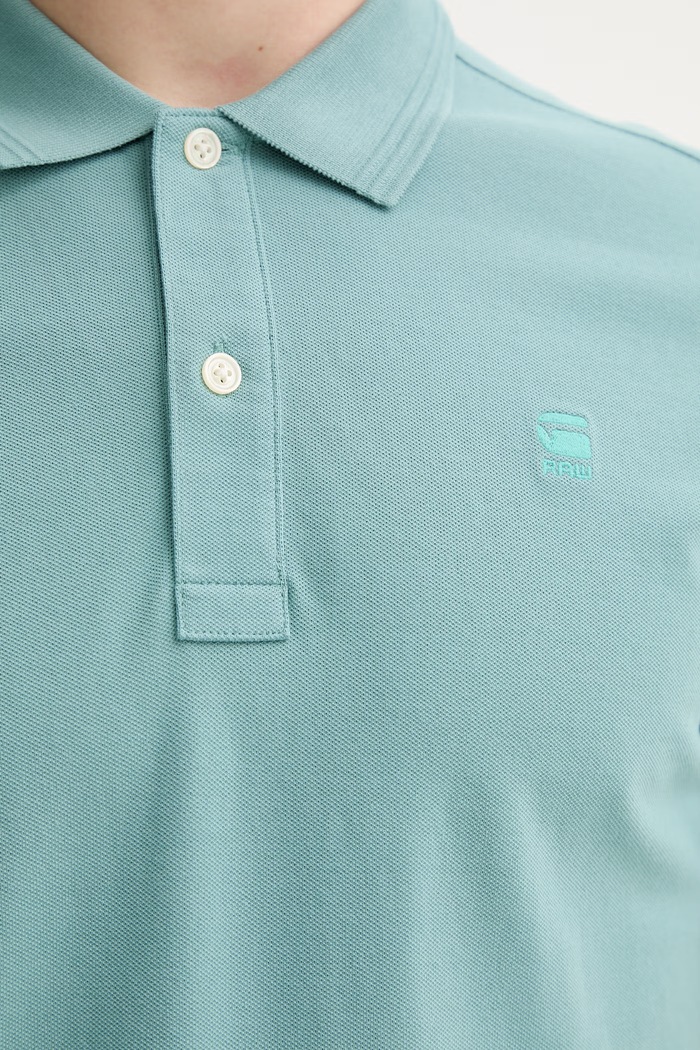 G-Star Raw tricou polo D11595.5864 turcoaz