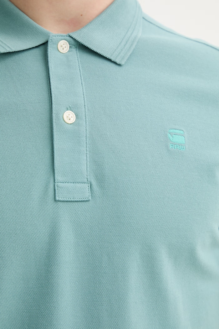 G-Star Raw tricou polo D11595.5864 turcoaz
