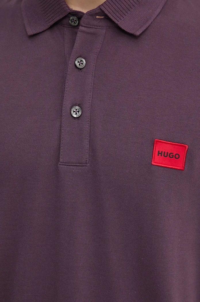 HUGO polo in cotone violetto 50490770