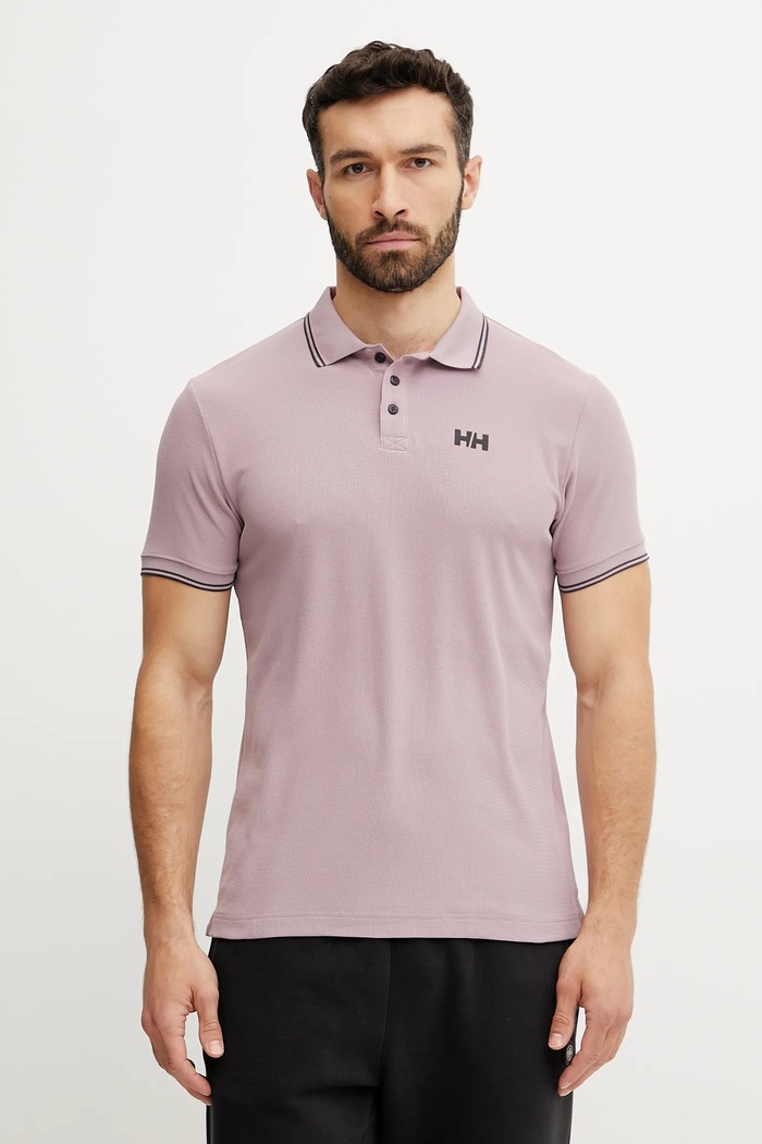 Polo tričko Helly Hansen jednofarebný ružová 34068