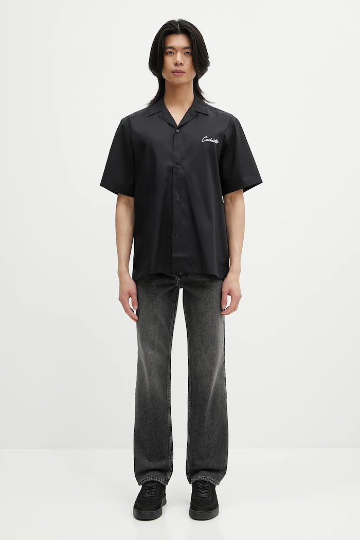 Carhartt WIP shirt S/S Delray Shirt I031465.0D2XX black