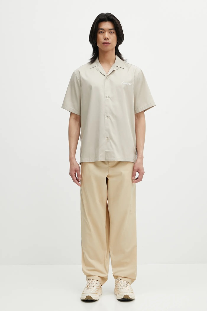 Carhartt WIP shirt S/S Delray Shirt I031465.2W1XX beige