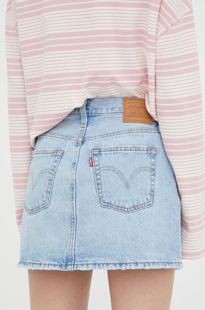 Îmbrăcăminte Levi's fustă din denim A4694.0003 albastru