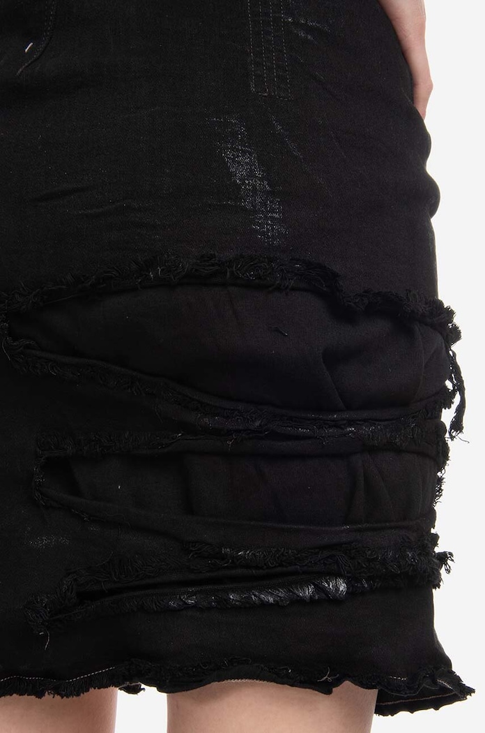 Джинсовая юбка Rick Owens DS02B4343.SBFLS.BLACK чёрный