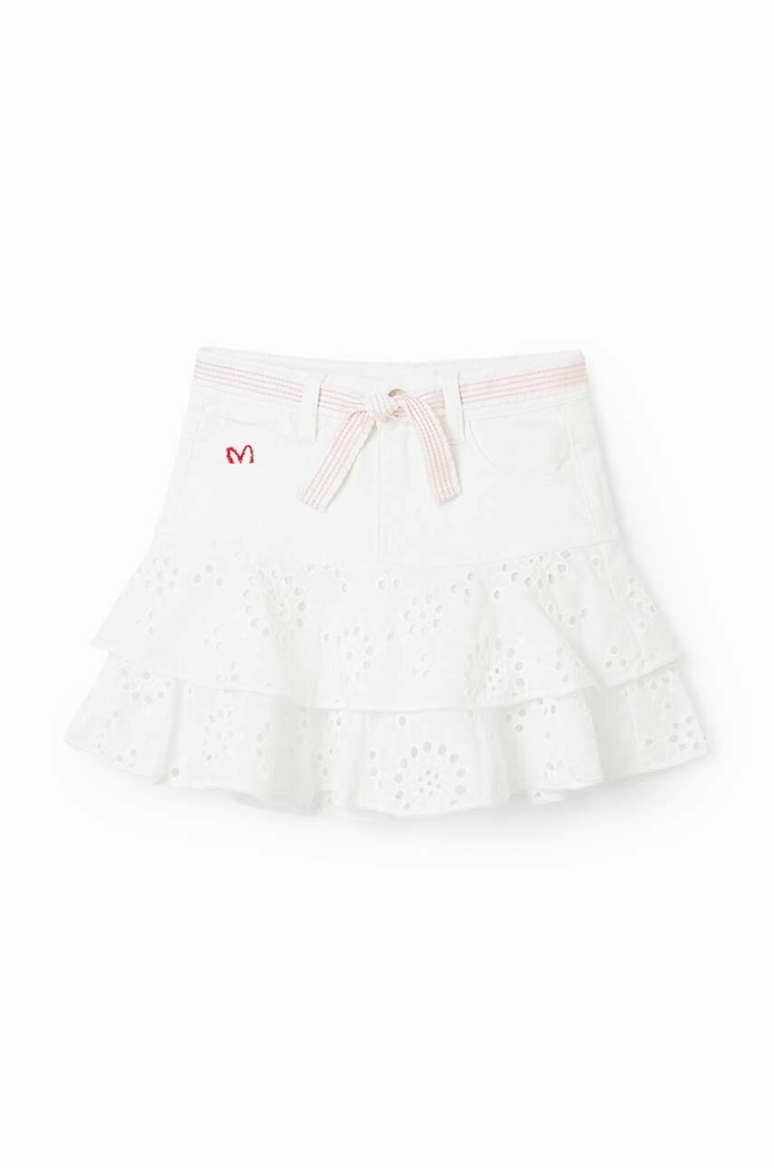 Desigual fusta fete 23SGFD03 alb SS23