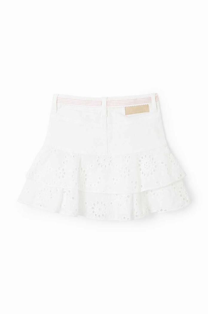 Desigual fusta fete alb 23SGFD03