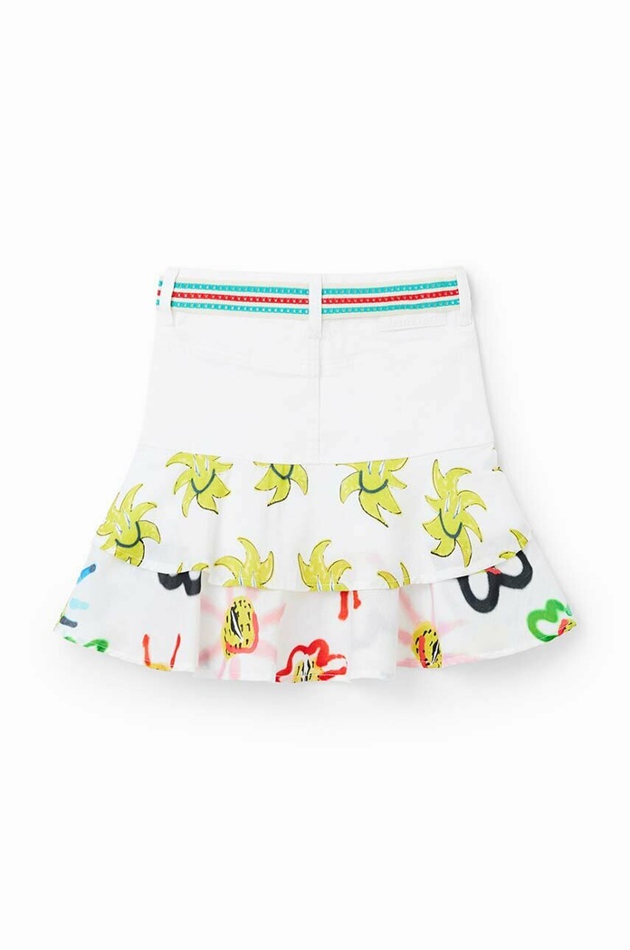 Desigual fusta fete alb 23SGFD02