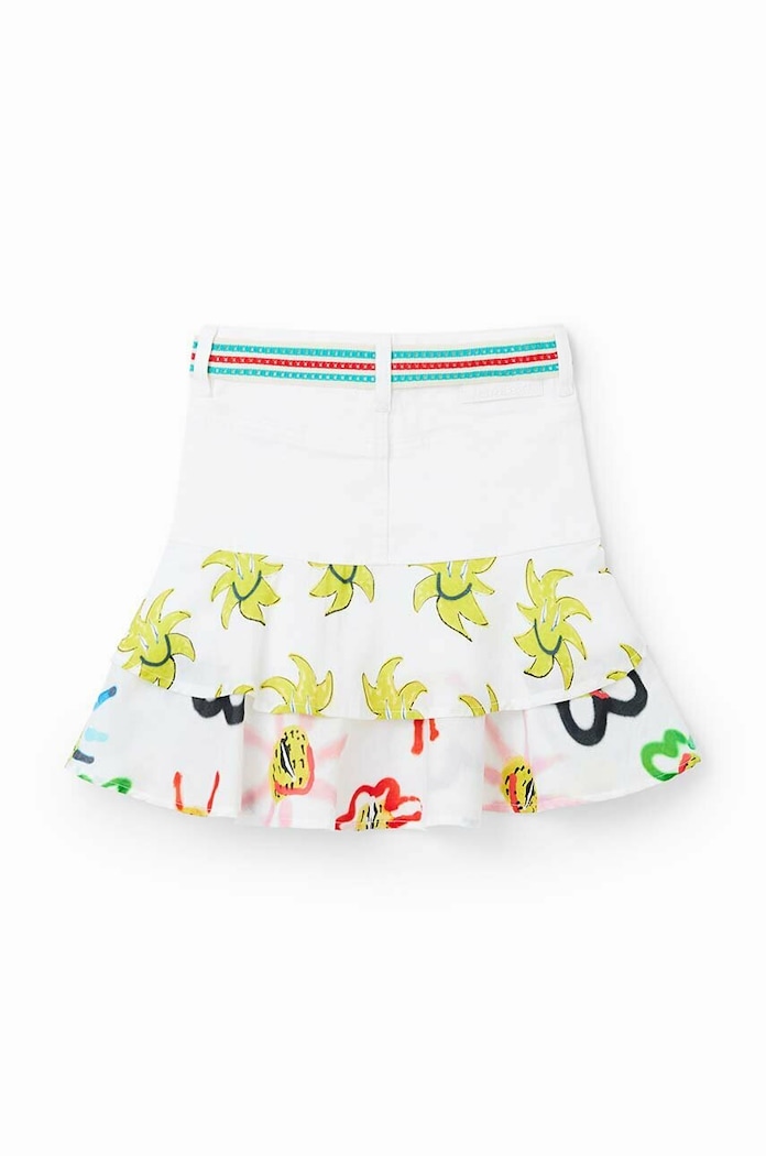 Desigual fusta fete alb 23SGFD02
