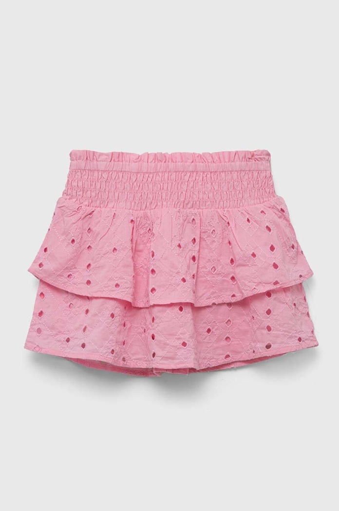 Παιδική βαμβακερή φούστα Abercrombie & Fitch βαμβάκι ροζ KI243.3025