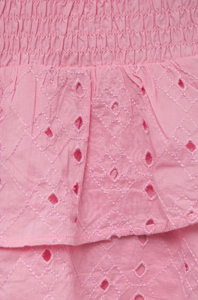 Παιδική βαμβακερή φούστα Abercrombie & Fitch KI243.3025 ροζ SS23