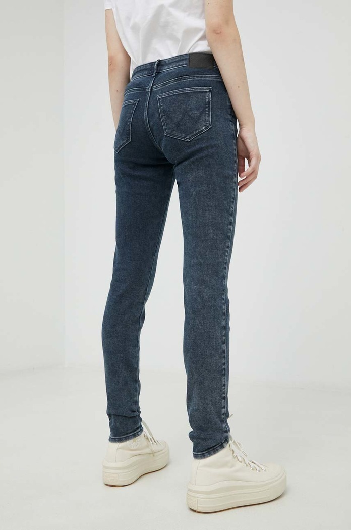 Oblečení Džíny Wrangler Skinny Milky Way W28K64TK8 námořnická modř