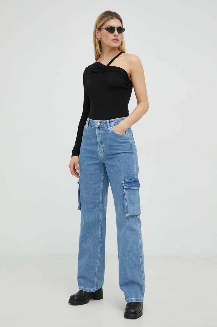 Gestuz jeansy Rianne 10906860 niebieski SS23
