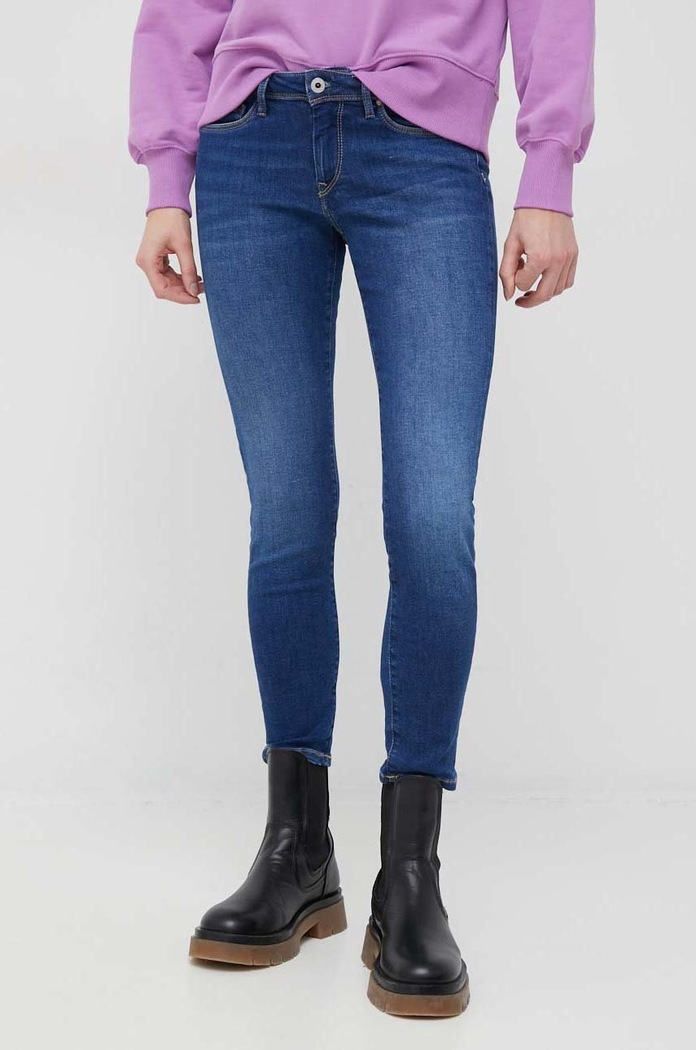 Pepe Jeans jeansy Lola Planet friendly granatowy PL204163GW1.000