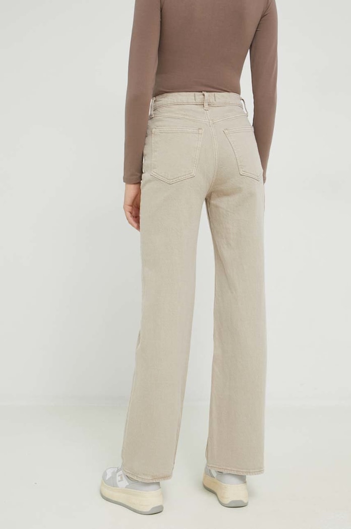 Oblečení Džíny Abercrombie & Fitch KI155.2690.178 béžová