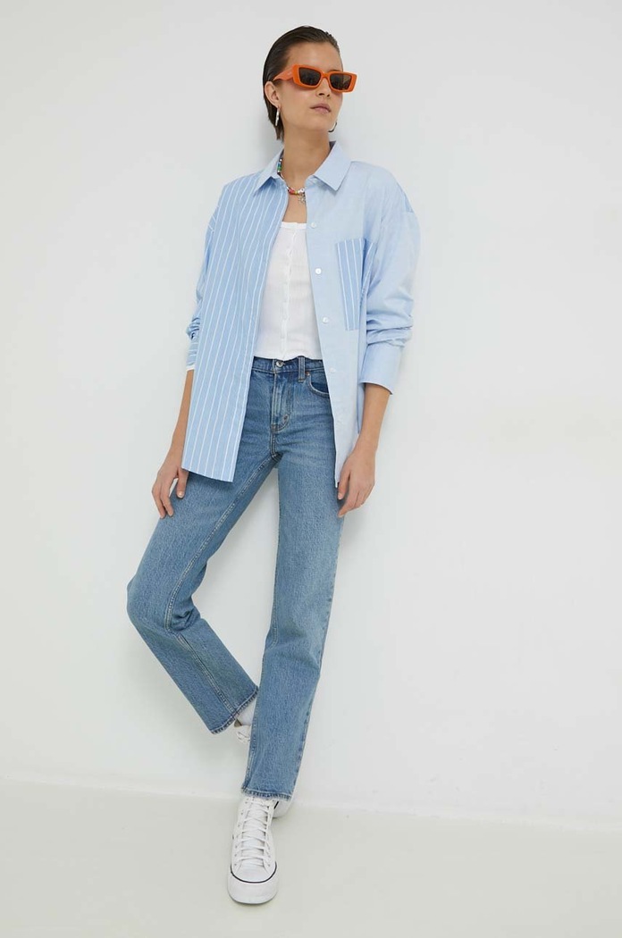 Дънки Abercrombie & Fitch KI155.2736.278 син SS23