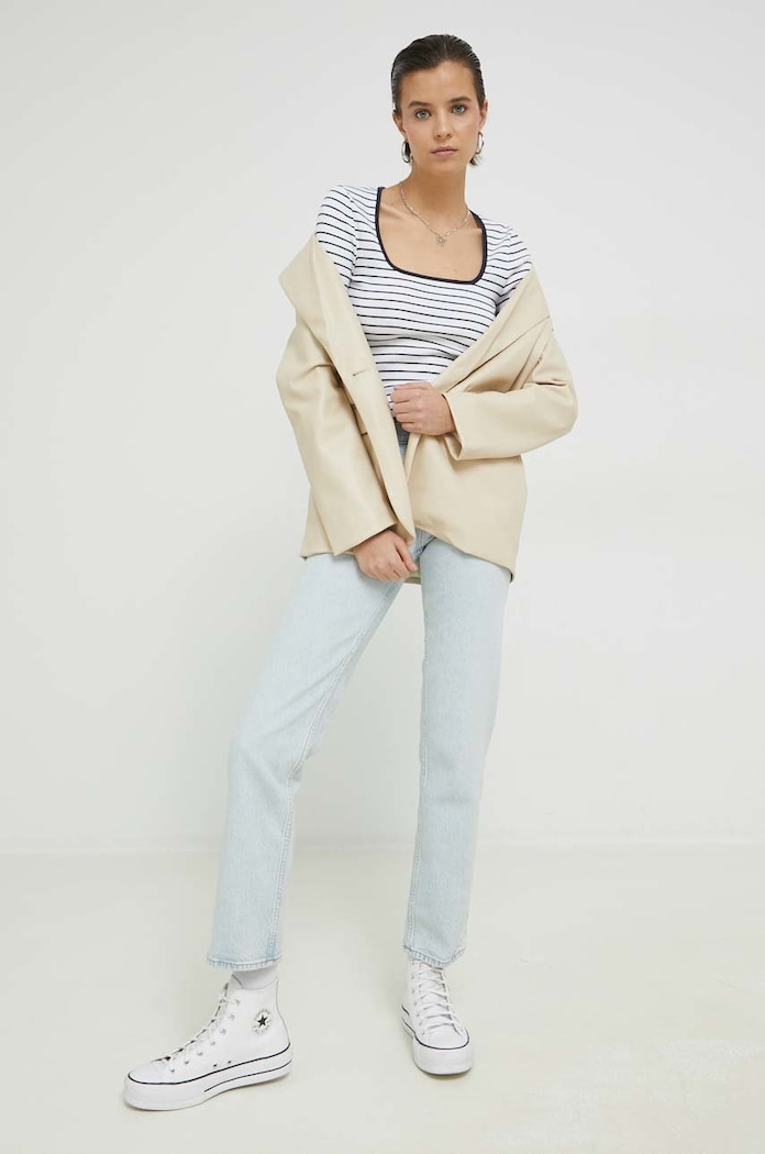 Abercrombie & Fitch jeansy KI155.2738.280 niebieski SS23
