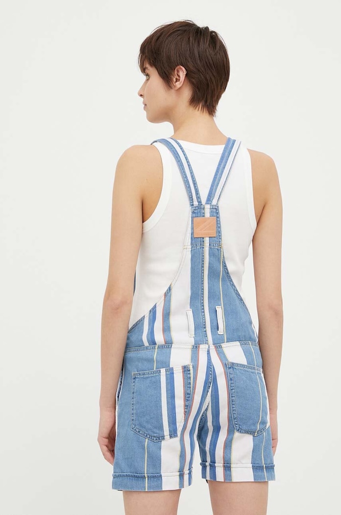 Oblečení Džínové lacláče Pepe Jeans Abby PL230446.000 modrá