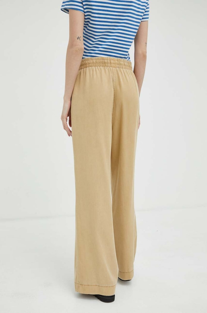 Ruházat Mustang nadrág Style Drawstring Wide Leg 1013472.3100 bézs