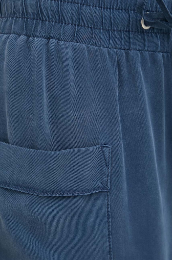 Mustang spodnie Style Drawstring Wide Leg granatowy 1013472.5429