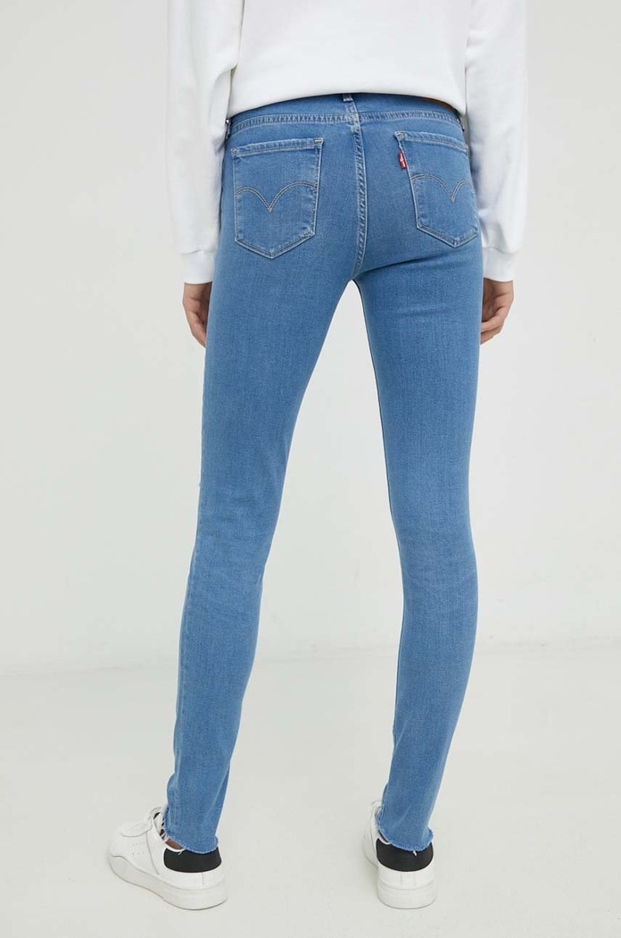 Odzież Levi's jeansy 711 Skinny 18881.0711 niebieski