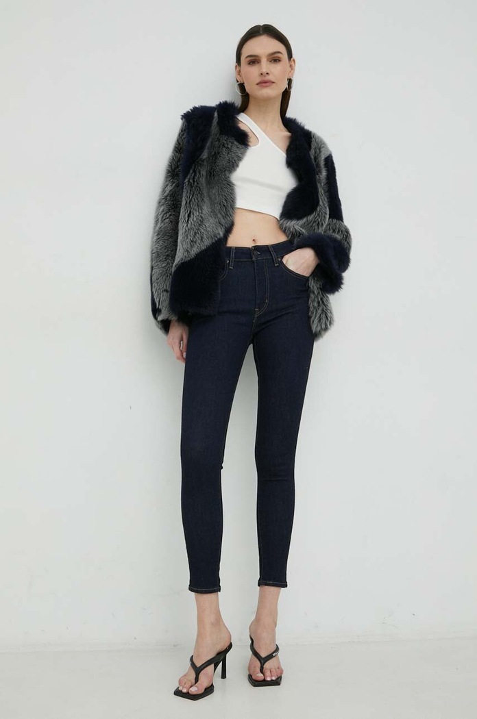 Levi's jeansy 721 HIGH RISE SKINNY 18882.0626 granatowy AA00