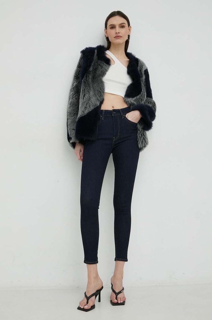 Levi's jeansy 721 HIGH RISE SKINNY 18882.0626 granatowy AA00