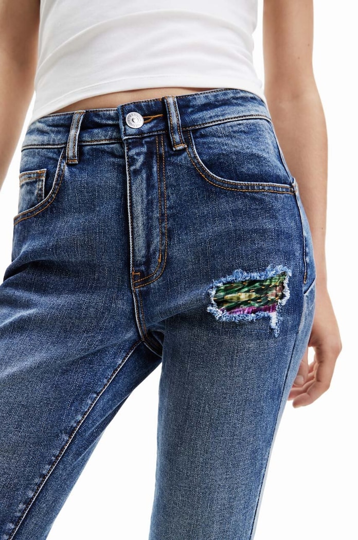 Îmbrăcăminte Desigual jeansi 23SWDD51 albastru