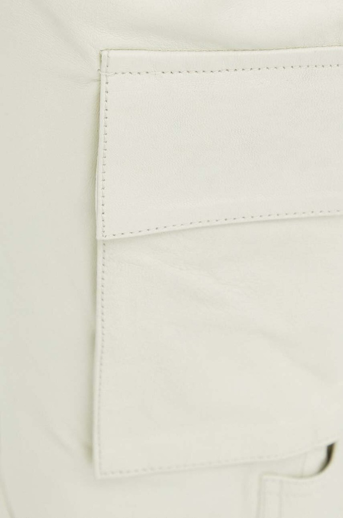 Herskind pantaloni de piele Trisa bej 4748940