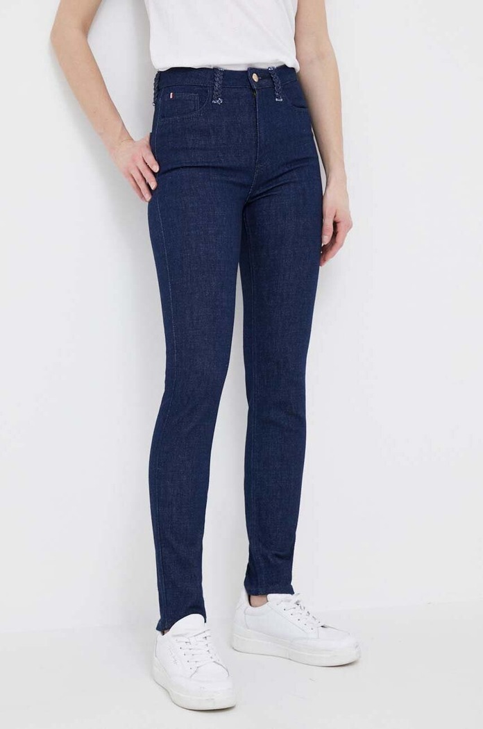 Tommy Hilfiger jeansy Planet friendly granatowy WW0WW38182.PPYX
