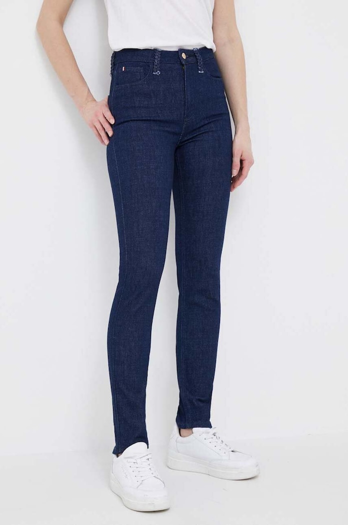 Tommy Hilfiger jeansy Planet friendly granatowy WW0WW38182.PPYX