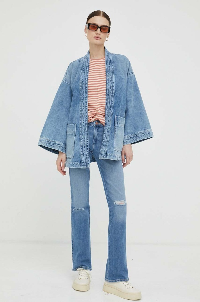 Дънки Wrangler Bootcut Planet friendly син W28BXR37T