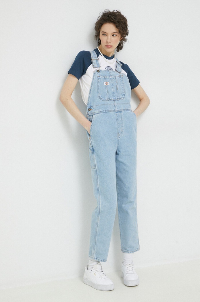 Dickies salopete din denim DK0A4XYCC151 albastru SS25
