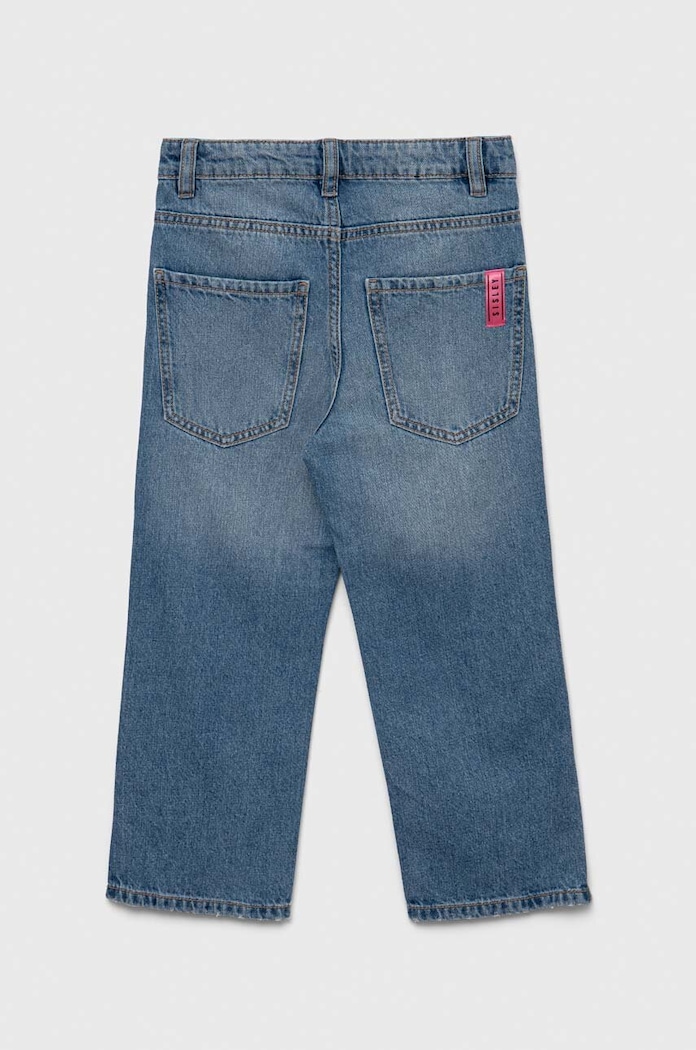 Fete Sisley jeans copii 4DW2YE00L.G.SEASONAL albastru