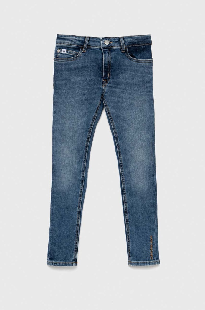 Calvin Klein Jeans jeansy dziecięce Planet friendly niebieski IG0IG01916.PPYX