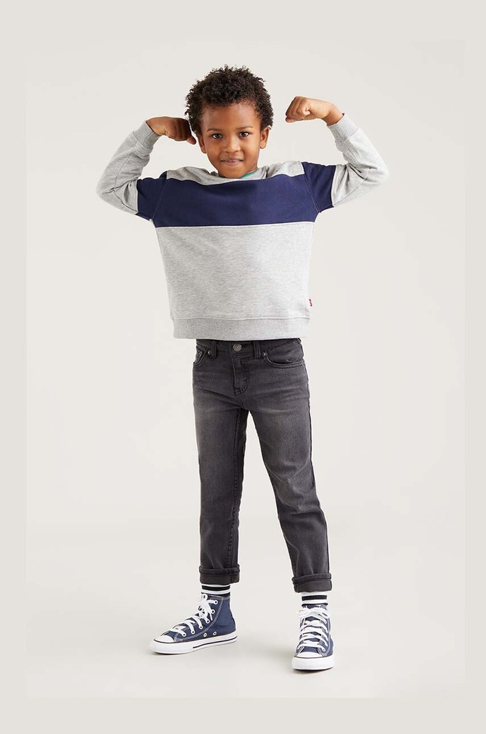 Dětské rifle Levi's šedá 8E6728