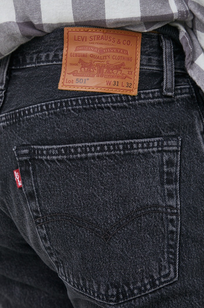 Τζιν παντελόνι Levi's 501 μαύρο 00501.3371