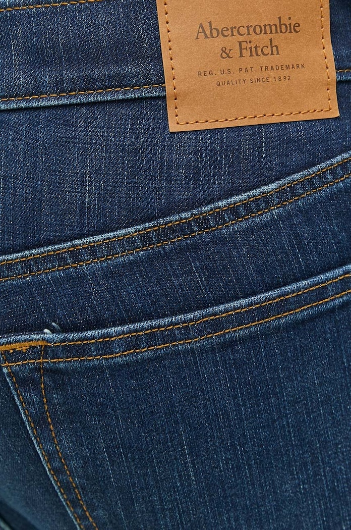 Oblečení Džíny Abercrombie & Fitch Athletic Straight KI131.3046.276 námořnická modř