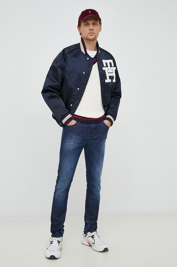 Sisley jeansy Helsinki granatowy 4Y7V576L9.902
