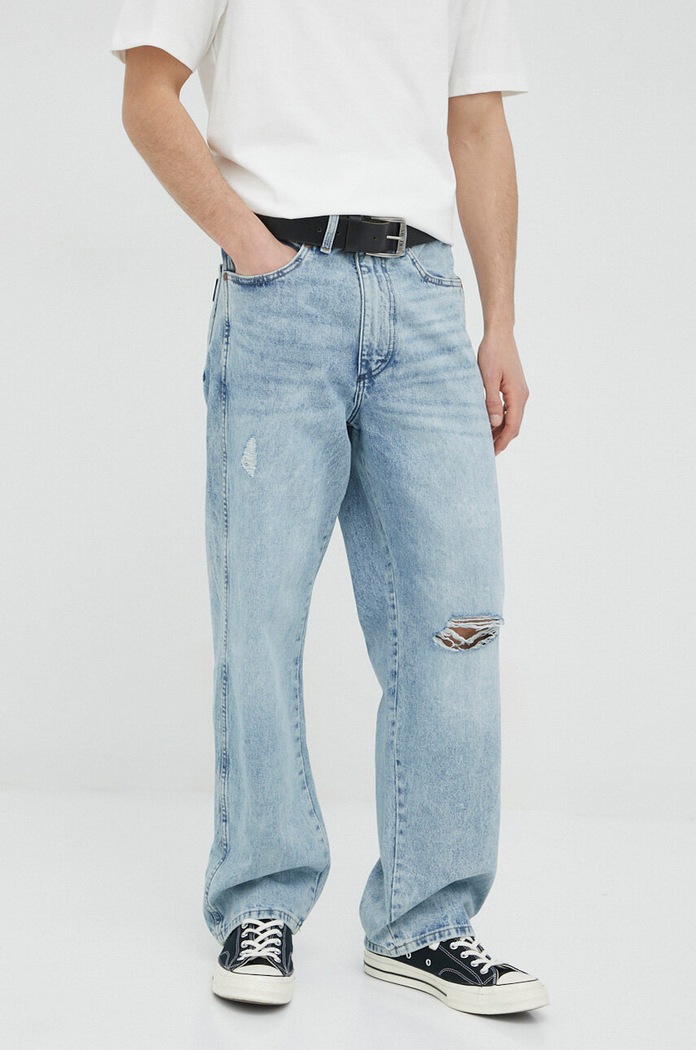 Wrangler jeansy Redding niebieski W16X7940X