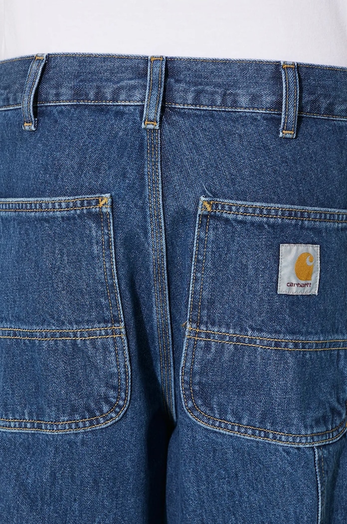Rifle Carhartt WIP Single Knee Pant I032024 modrá