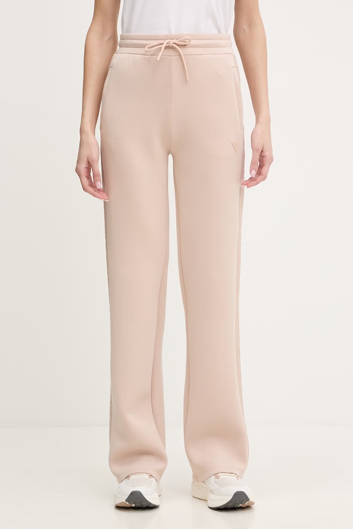 Спортен панталон Guess BRENDA изчистен бежов V3RB21.K7UW2