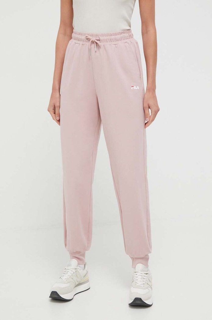 Fila spodnie dresowe z elastanem różowy FAW0559