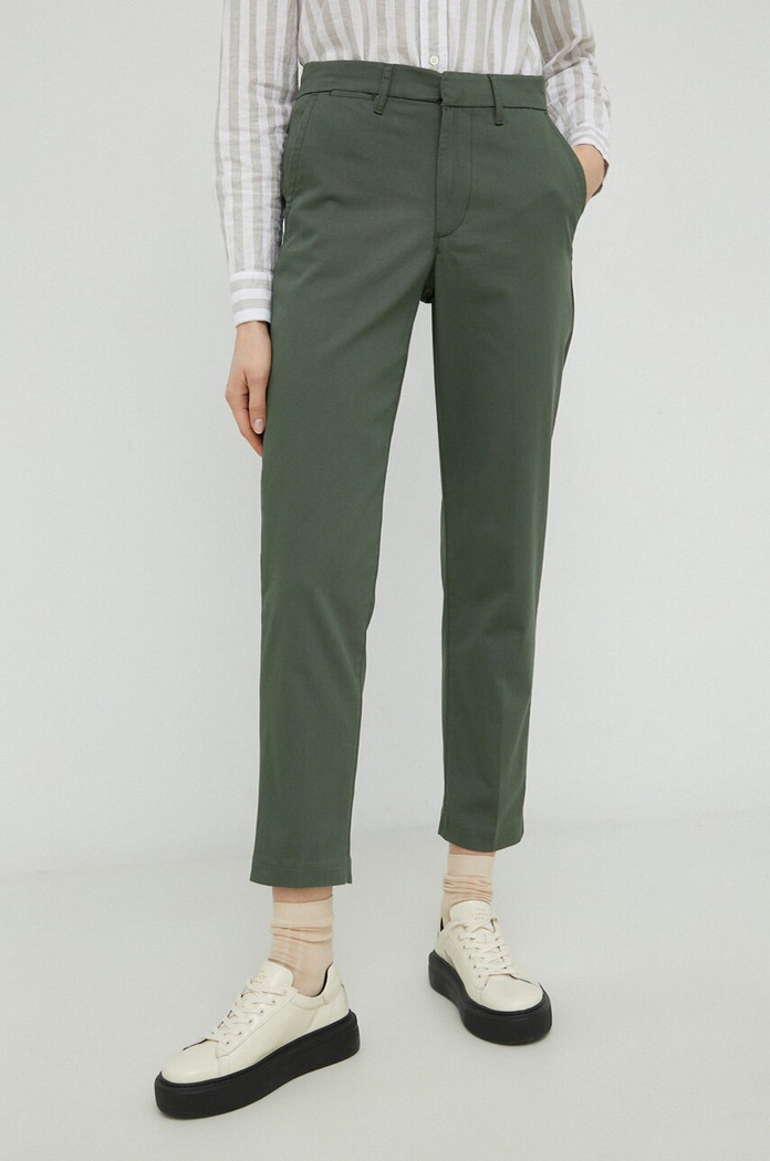 Levi's spodnie z elastanem zielony A4673.0003