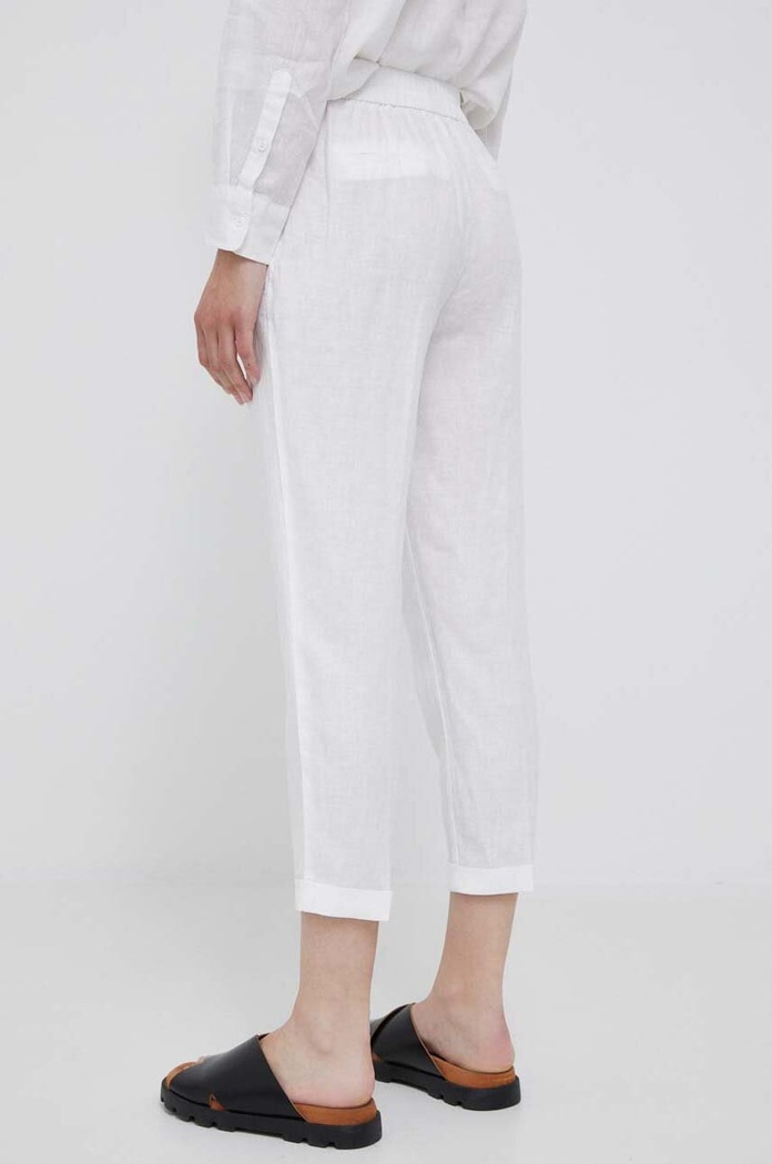 Oblečení Plátěné kalhoty United Colors of Benetton 4AGH558X5.101. bílá