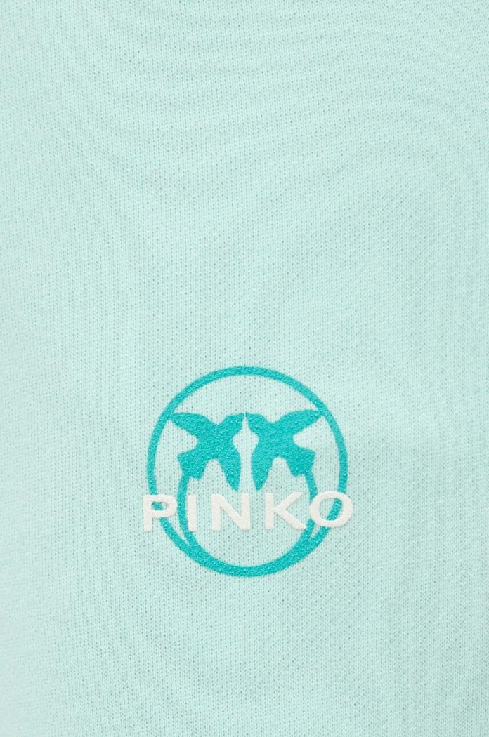 Pinko spodnie dresowe bawełniane zielony 100371.A0KN