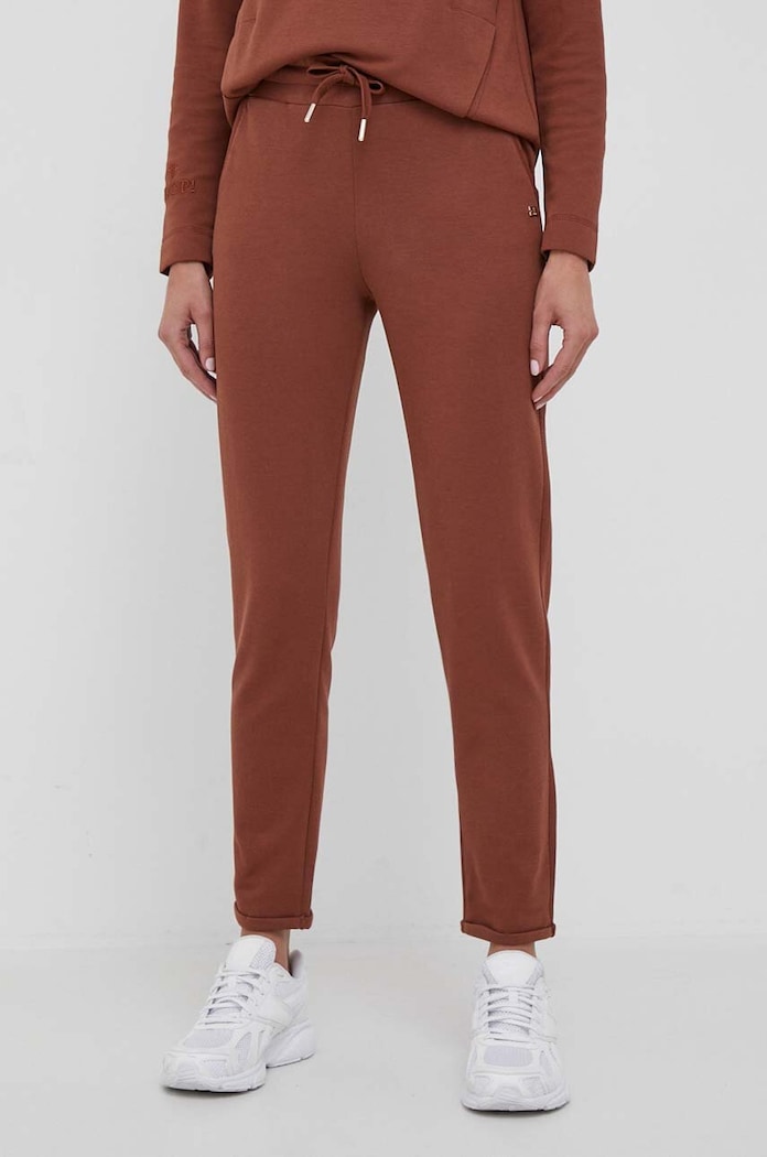 Joop! pantaloni da tuta da donna con cotone maglia marrone 30036522