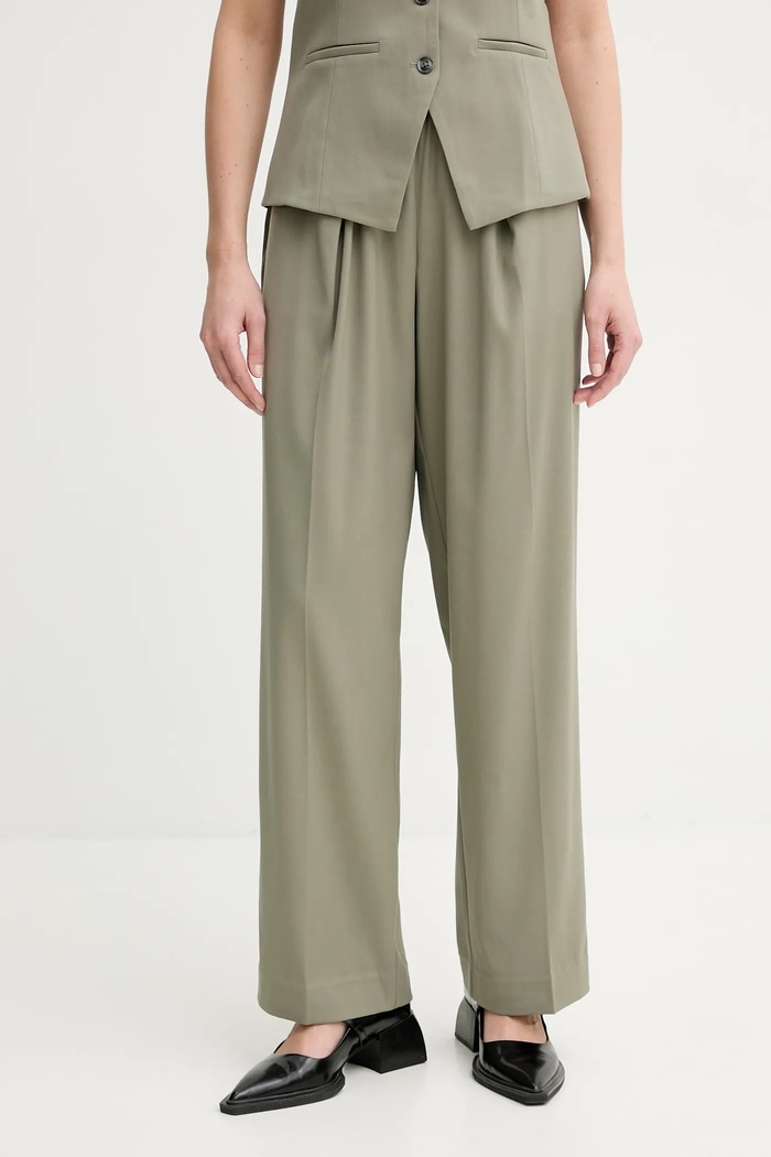 Samsoe Samsoe trousers JULIA green F23100048