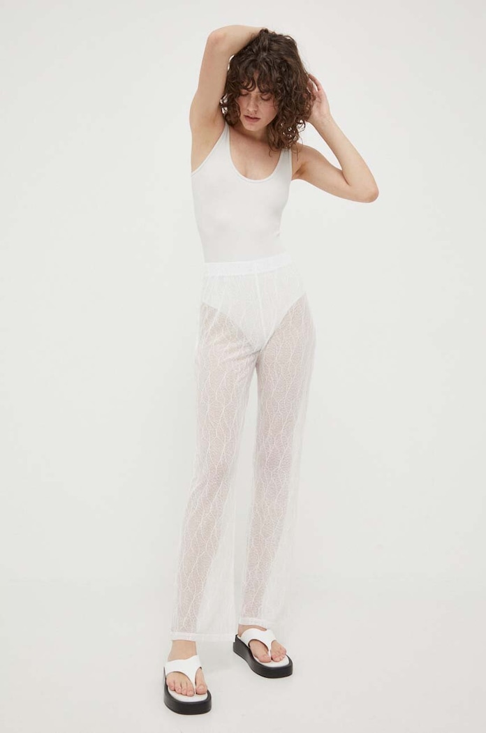 Résumé pantaloni Rayanna drept alb 16730928