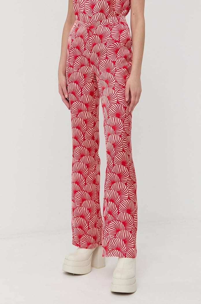 Morgan pantaloni a zampa rosso PLIV.F.ECARLATE