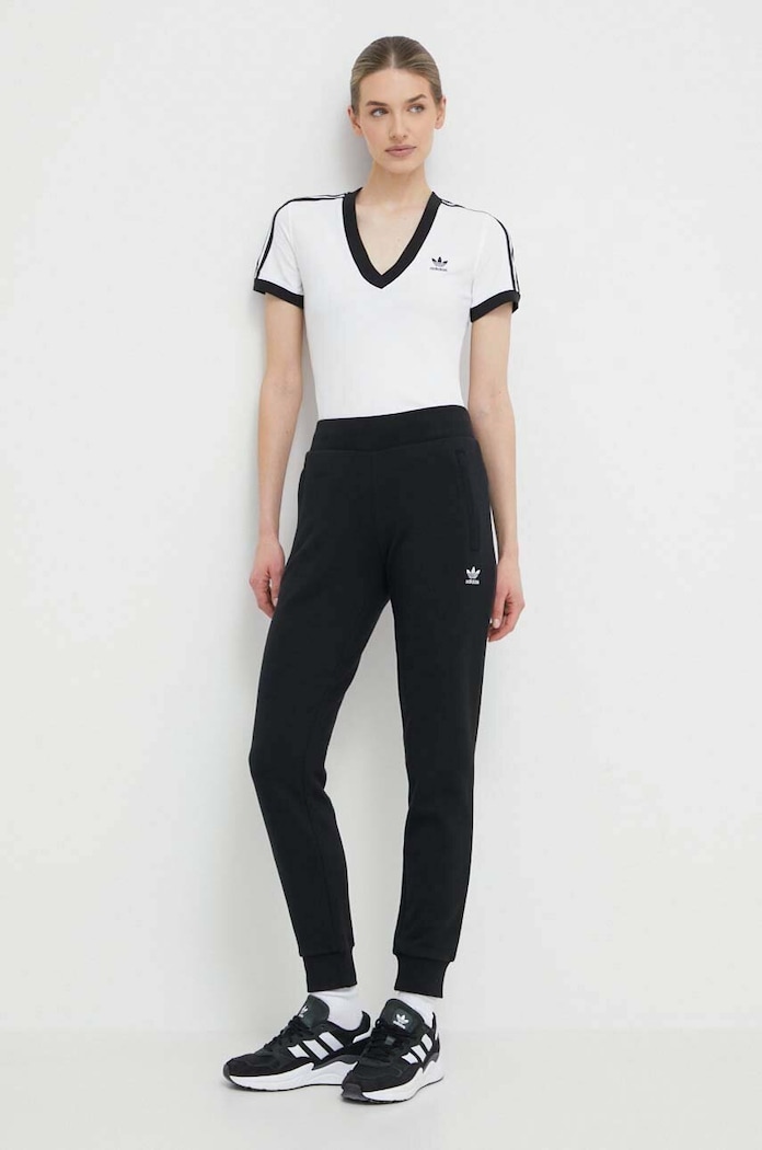 adidas Originals spodnie dresowe bawełniane IA6479 czarny SS24